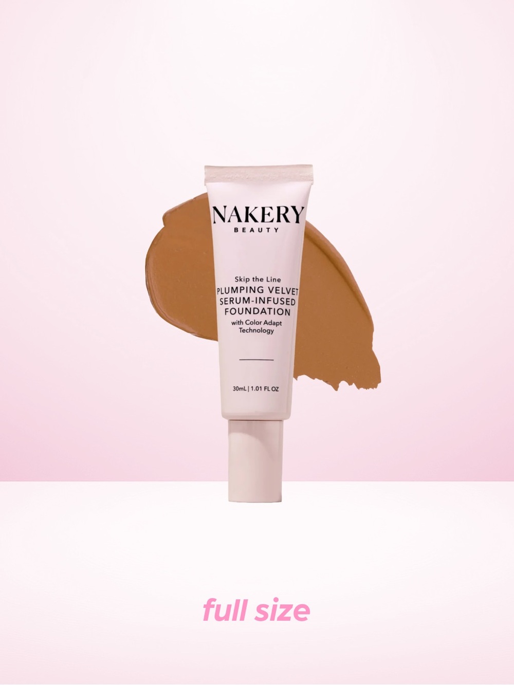 Nakery Instant Coverage Velvet Serum-Infused Foundation - Medium